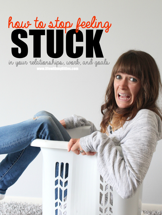 This post all about how to stop feeling stuck is perfect for anyone who is lacking motivation, not sure where to go, or feeling like they want to give up! Seven tips to help you get un-stuck, get back on track, and find fulfillment in your personal life, relationships, and work!