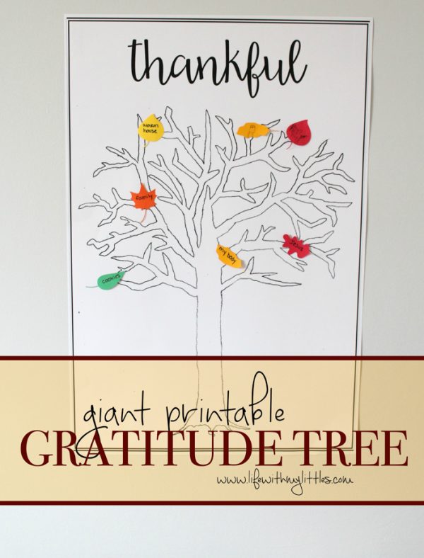 Giant Printable Gratitude Tree