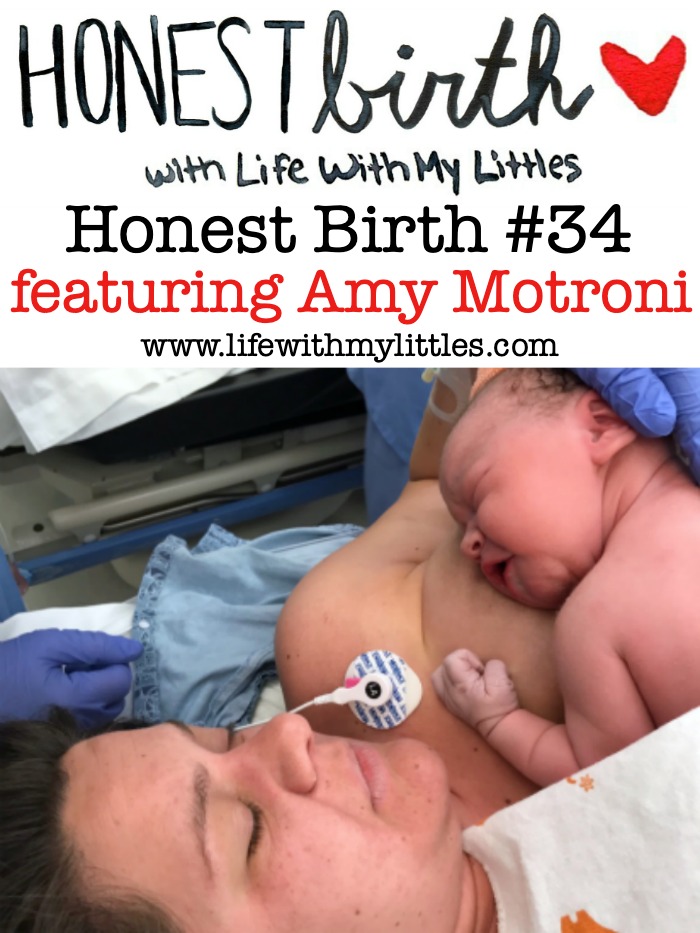 Mama Amy Motroni shares the C-section birth story of her daughter on the Honest Birth birth story series! Amy was induced at 40 weeks and after 28 hours, she was ready to push. Her daughter's heart rate kept dropping, so Amy's daughter was born via C-section!