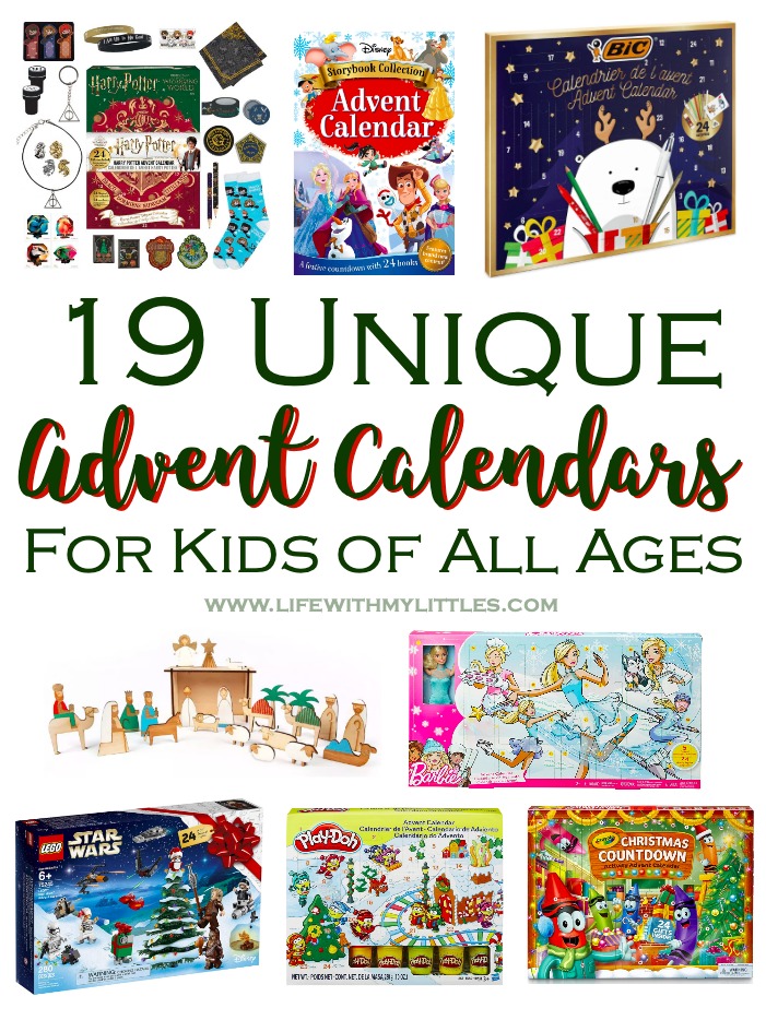 19 unique advent calendars perfect for everyone on your Christmas list! So many fun advent calendars for every interest!