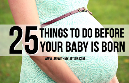 Preparing for the birth of your baby? Here's a list of 25 things to do before your baby is born to help make the transition easier and help you feel ready! Great ideas for things to do in your third trimester!