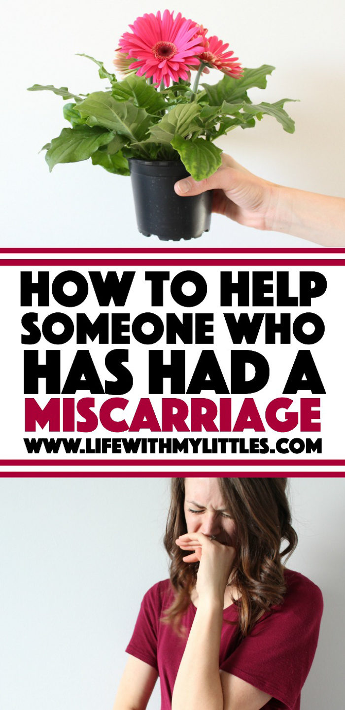 It's hard to know how to help someone who has had a miscarriage. Here are seven things you can do to help lift up and be a friend to someone who has had a miscarriage.