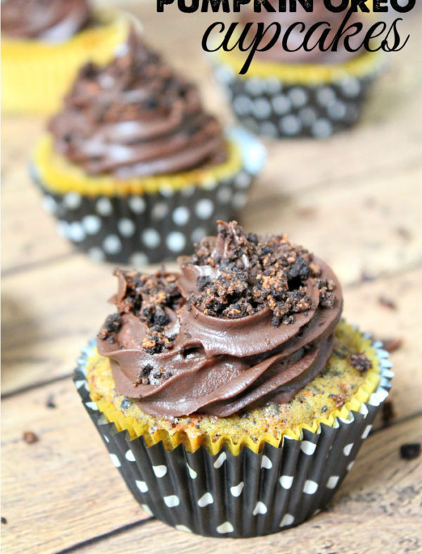 Pumpkin Oreo Cupcakes