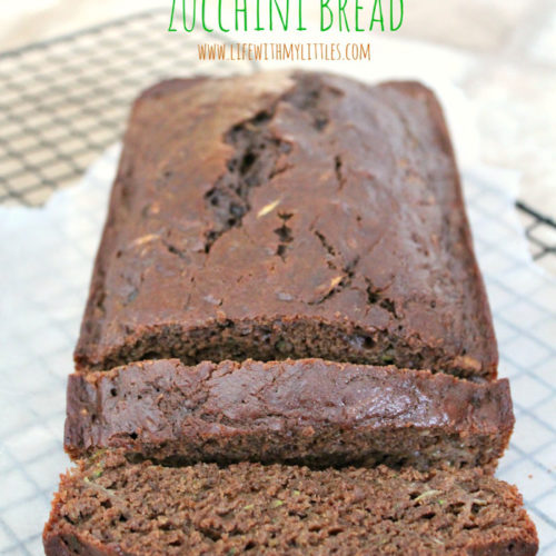 This skinny chocolate zucchini bread is healthy, delicious, moist, and has 2 whole zucchinis! You could easily pass this recipe off as chocolate cake!