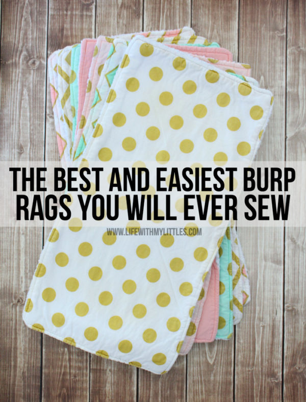 The Best (and Easiest) Burp Rags You Will Ever Sew