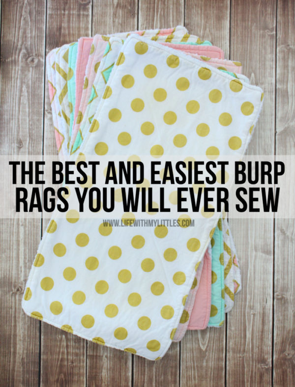 The Best (and Easiest) Burp Rags You Will Ever Sew