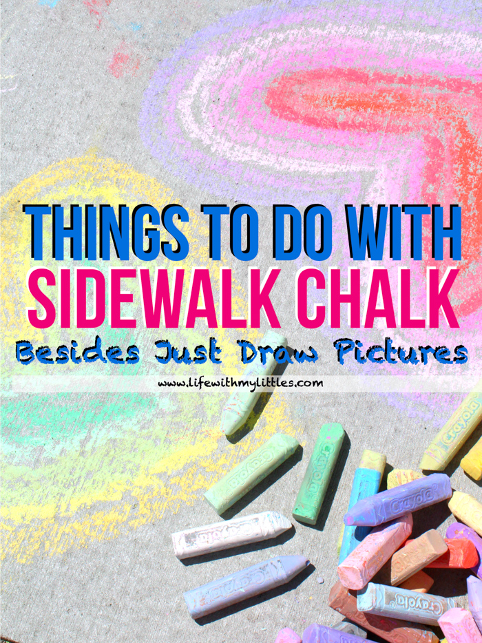 This list of 19 things to do with sidewalk chalk (besides just draw pictures) is such a great resource for summer! Great, creative ideas and plenty of activities to keep parents and kids of all ages busy outside!