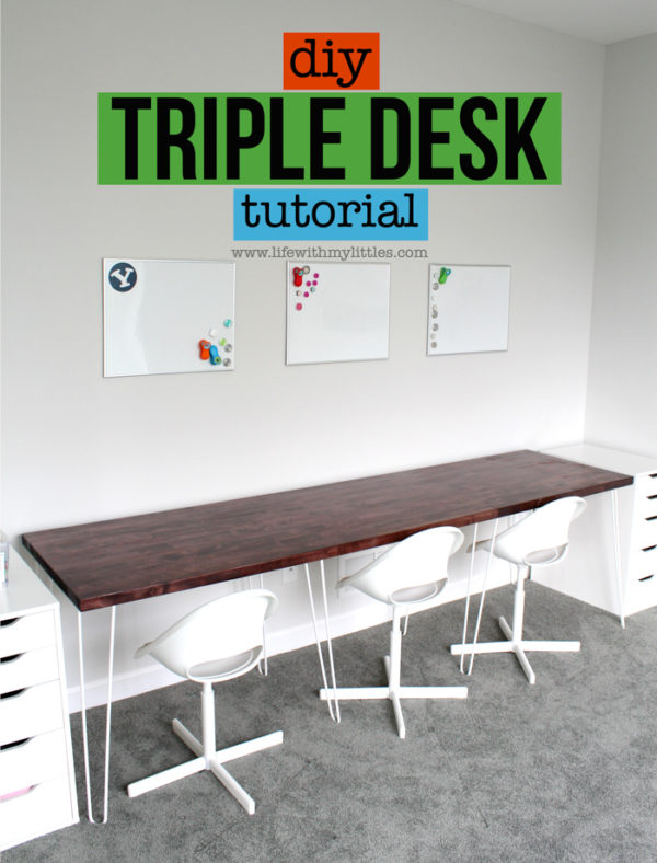 DIY Triple Desk Tutorial