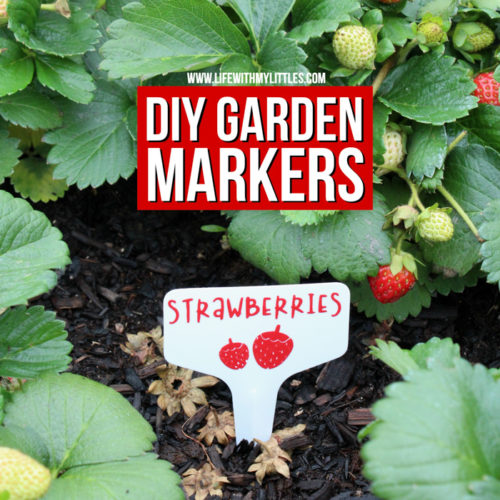 These DIY Garden Markers are the perfect way to mark fruits and vegetables in your garden! Permanent vinyl and plastic garden tags combine to make durable, long-lasting markers! 32 different fruits and vegetables included in the cut file, and you can customize the color, size, and which ones to cut with your cutting machine!