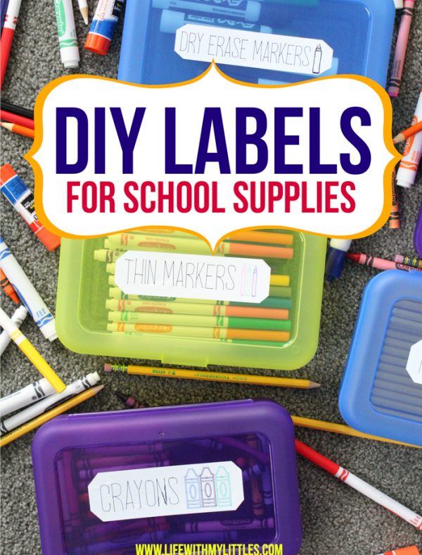 DIY Labels for School Supplies: Personalize with Cricut for Back-to-School!