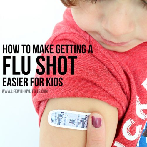 Do these simple things before, during, and after to make getting a flu shot easier for kids. Great tips for anyone who has a child who is scared of getting a flu shot!