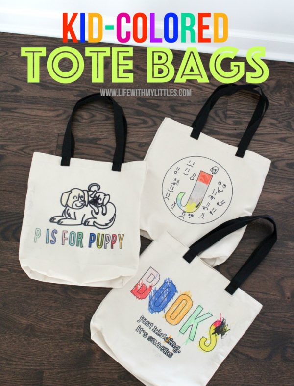 Kid-Colored Tote Bags with Cricut Explore Air 2 – An Easy DIY Holiday Gift!