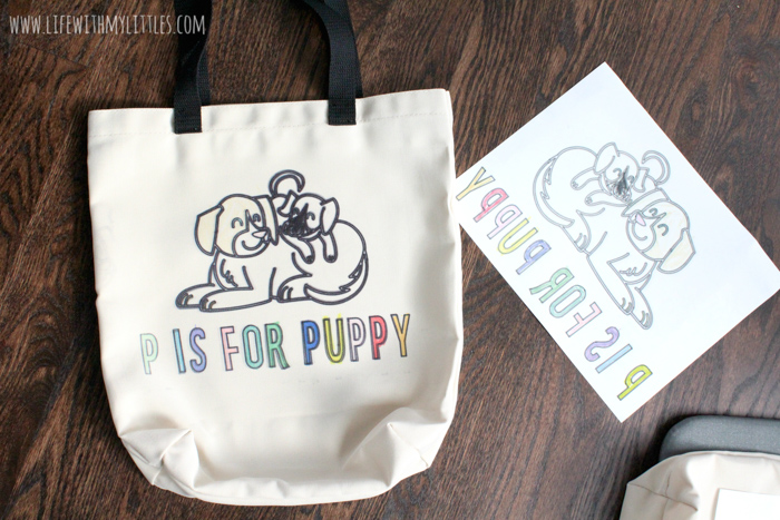 Kid-Colored Tote Bags with Cricut Explore Air 2 - An Easy DIY