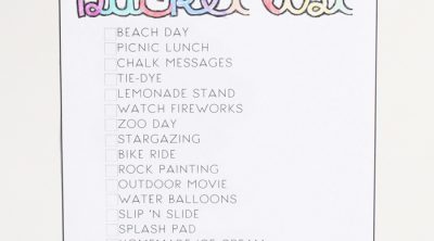 This free giant printable summer bucket list for kids is such a fun way to stay busy this summer! Print if off, color it in, and enjoy your summer!