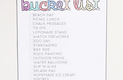 This free giant printable summer bucket list for kids is such a fun way to stay busy this summer! Print if off, color it in, and enjoy your summer!