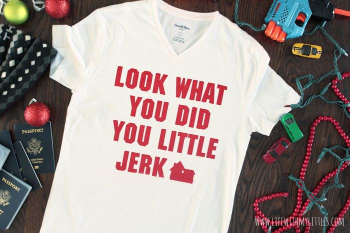 DIY Home Alone Screen Print Tee