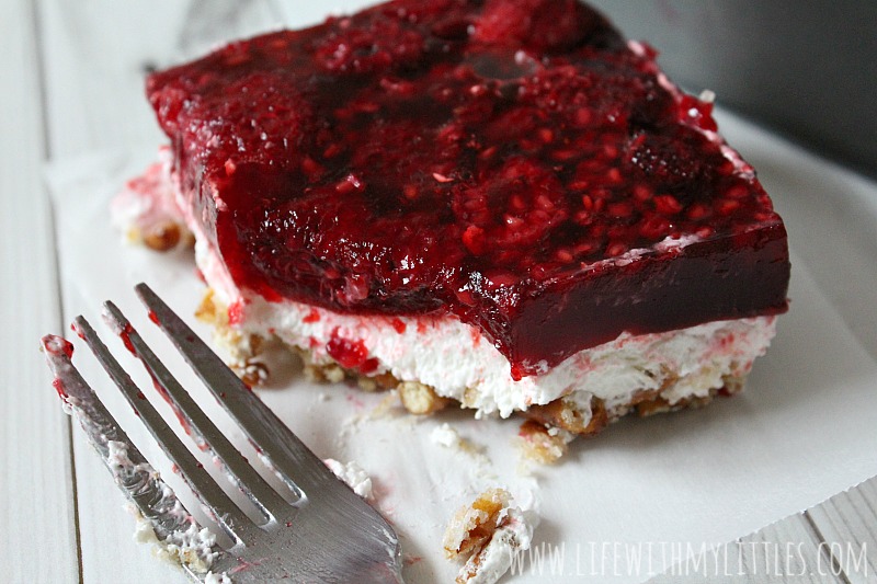 Raspberry Pretzel Salad