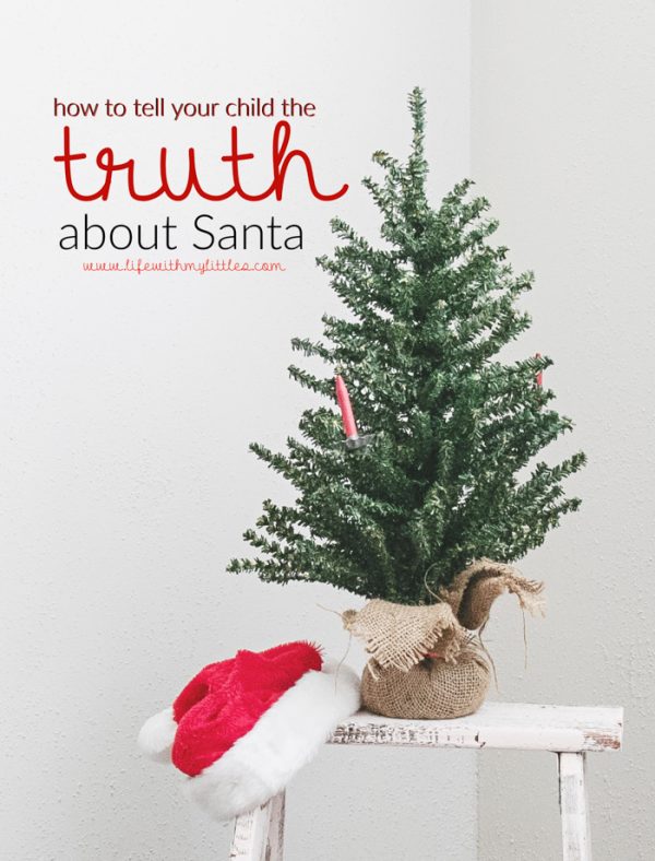How to tell your child the truth about Santa, including how you know it's time, tips for explaining the truth, and a sample letter to write your child.