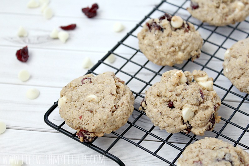 Cranberry White Chocolate Chip Lactation Cookies